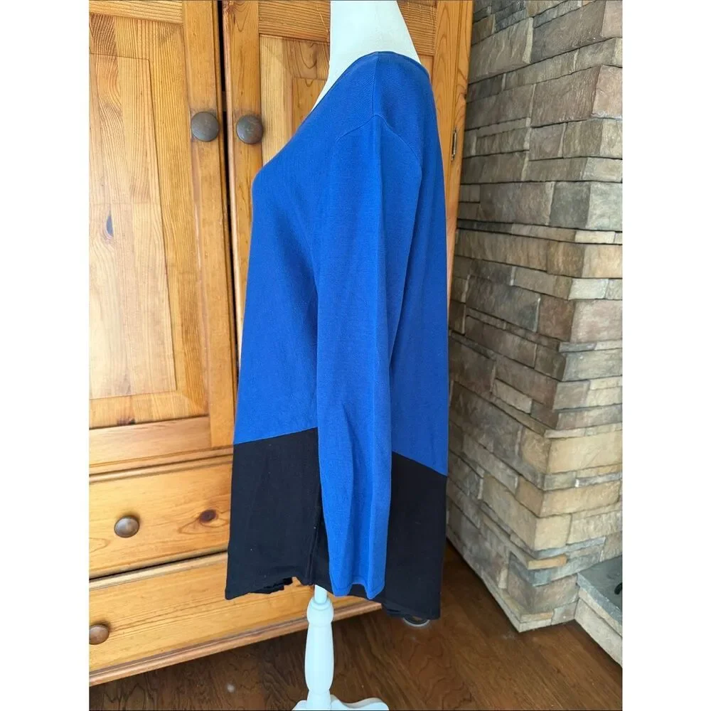 Alfani Colorblock Blue Knit Dress
